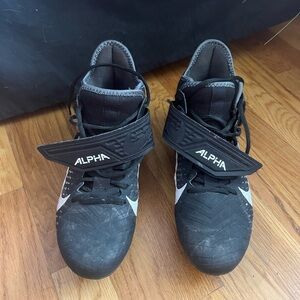 Black Nike Alpha Menace Cleats